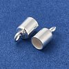 925 Sterling Silver Cord Ends STER-F032-09S-3.5mm-2