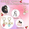 Acrylic Strawberry Pendant Decoration HJEW-SW00120-01-6