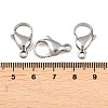 Tarnish Resistant 304 Stainless Steel Lobster Claw Clasps X-STAS-G035-H-3