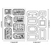 1 Sheet PVC Plastic Clear Stamps DIY-GL0004-73-6