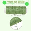 12Rolls 12 Colors Waxed Polyester Cord YC-SZ0001-03B-2