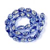 Handmade Foil Glass Beads Strands FOIL-N033-02B-2