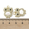 Brass Micro Pave Cubic Zirconia Pendants KK-G485-25C-G-3