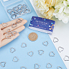 50Pcs 304 Stainless Steel Linking Ring STAS-SC0007-50-3