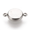 Non-Tarnish 304 Stainless Steel Links Connectors Settings X-STAS-K202-02C-P-2