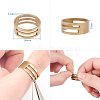 Brass Split Rings and Brass Ring Assistant Tool KK-PH0034-52AB-3