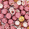 120Pcs 4 Styles Pave Disco Ball Beads RB-TA0001-16-4