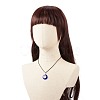 3Pcs 3 Size Lampwork Evil Eye Pendant Necklaces Set with Waxed Cords for Women NJEW-JN03954-5