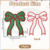 14Pcs Polyester Iron on/Sew On Patches PATC-FG0003-06A-2