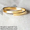 304 Stainless Steel Cuff Open Rings WGA6A67-01-1