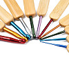 Bamboo Handle Aluminum Crochet Hook Needle Sets TOOL-R057-3