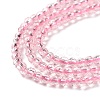 Transparent Glass Beads Strands GLAA-H021-03-08-5