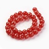 Handmade Gold Sand Lampwork Beads Strands LAMP-P051-L02-10mm-1