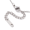 Non-Tarnish 201 Stainless Steel Pendnat Necklaces NJEW-JN04764-02-4