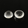 Transparent Half Round Glass Cabochons GGLA-R027-20mm-1