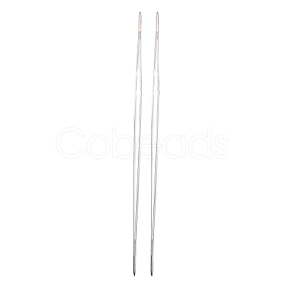 Iron Collapsible Big Eye Beading Needles TOOL-R095-03-1