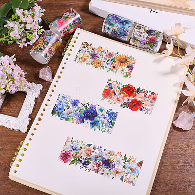 4Pcs 4 Colors PET Decorative Stickers DIY-PH0032-39-1