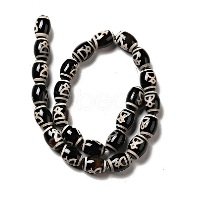 Tibetan Style dZi Beads Strands G-F726-A15-1