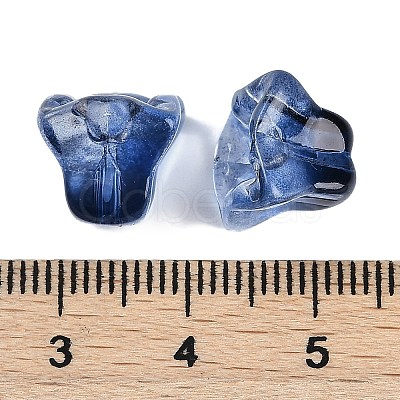 Transparent Spray Paint Glass Beads GLAA-H035-03J-1