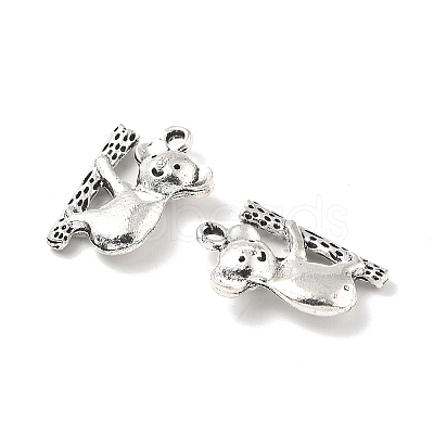 Tibetan Style Alloy Animals Pendants PALLOY-V007-01AS-06-1