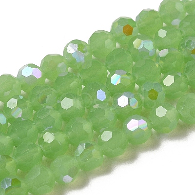 Imitation Jade Glass Beads Strands EGLA-A035-J6mm-L01-1