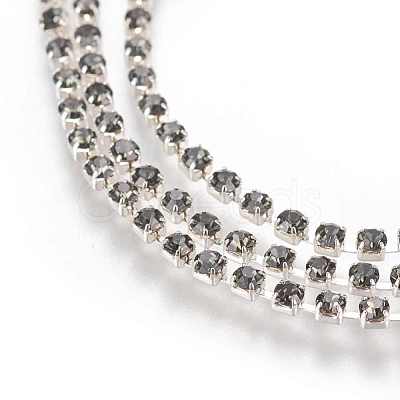 Brass Rhinestone Strass Chains CHC-S6-17S-1-1