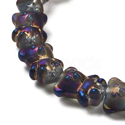 Electroplate Glass Beads Strands EGLA-Q127-A02-01F-1