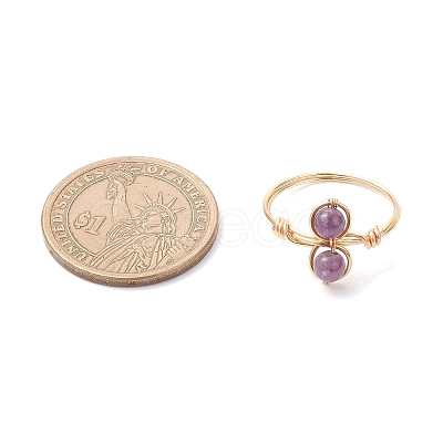 Natural & Synthetic Gemstone Finger Rings RJEW-JR00945-01-1