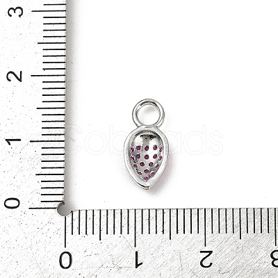 Brass Micro Pave Cubic Zirconia Pendants KK-M322-48P-02-1