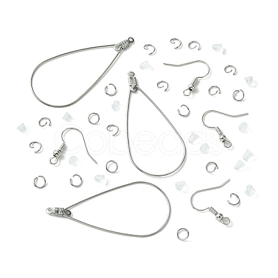67Pcs 4 Styles 304 Stainless Steel Wire Pendants FIND-FS0002-27-1