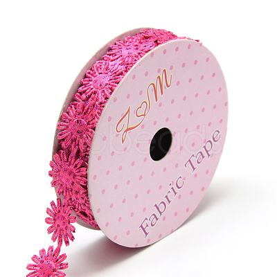 Glitter Powder Polyester Ribbons X-SRIB-S048-04C-1