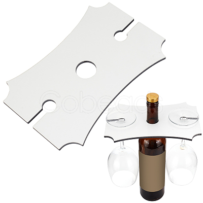 Wood Wine Holder AJEW-WH0009-76B-1