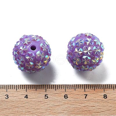 Acrylic Rhinestone Ball Beads OACR-A035-01M-1