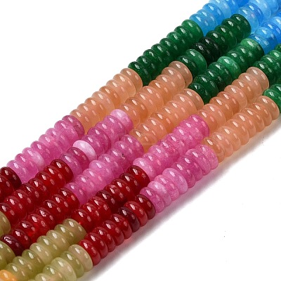 Dyed Natural White Jade Beads Strands G-H333-02B-1