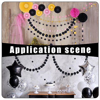 Polyester Felt Ball Hanging Streamer DIY-WH0349-505-1