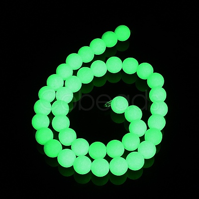 Synthetic Luminous Stone Beads Strands G-L582-01C-1