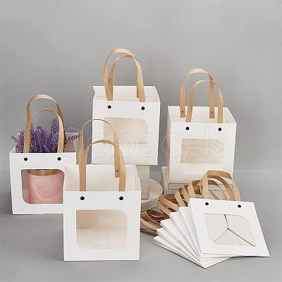 Craft Paper Handbags CARB-WH0018-03B-1