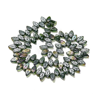 Electroplate Glass Beads Strands EGLA-B004-02A-AB04-1