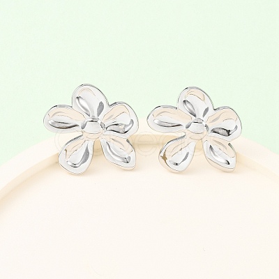 304 Stainless Steel Stud Earrings EJEW-I323-01P-03-1