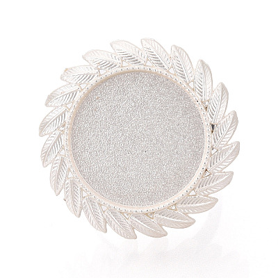 Adjustable Alloy & Iron Bezel Cup Ring Base with Rotatable Tray MAK-T012-11S-1