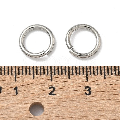 Tarnish Resistant 304 Stainless Steel Open Jump Rings STAS-R065-38-1