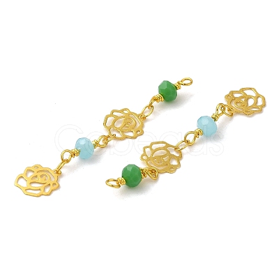 Glass Beaded Pendants KK-P242-18G-02-1