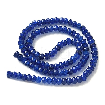 Dyed Natural Malaysia Jade Rondelle Beads Strands G-E316-2x4mm-68-1