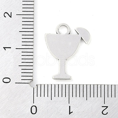 Tibetan Style Cocktail Glass Alloy Pendants LS-TIBEP-Q054-03AS-RS-1