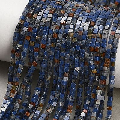 Natural Dumortierite Beads Strands GG-CBA2498-A05-01-1
