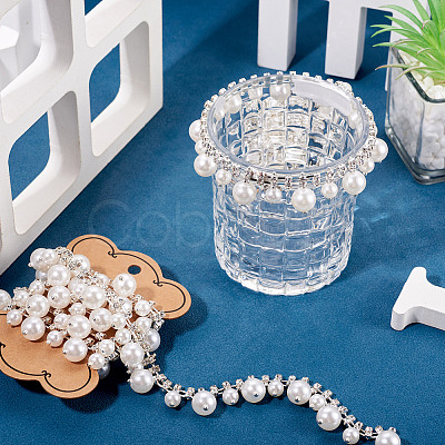 1Yard Round Crystal Glass Rhinestone Cup Chains DIY-PJ0001-43B-1