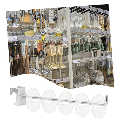 200Pcs 2 Styles Plastic Pegboard Hooks Stoppers FIND-FH0011-20-1