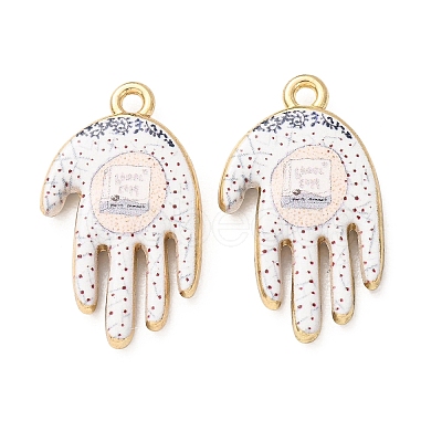Religion Printed Alloy Pendants AL-CBA7256-24G-03-1