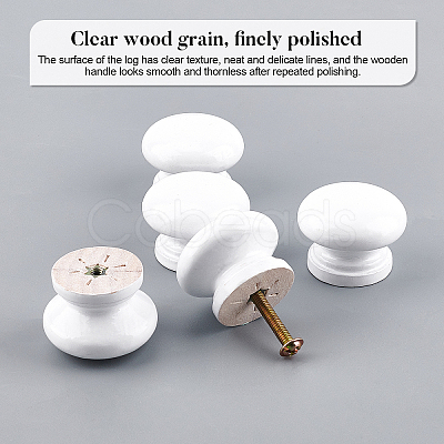 Wood Drawer Knobs FIND-WH0066-08-1