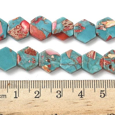 Dyed Synthetic Imperial Jasper Beads Strands G-D337-10mm-A03-1